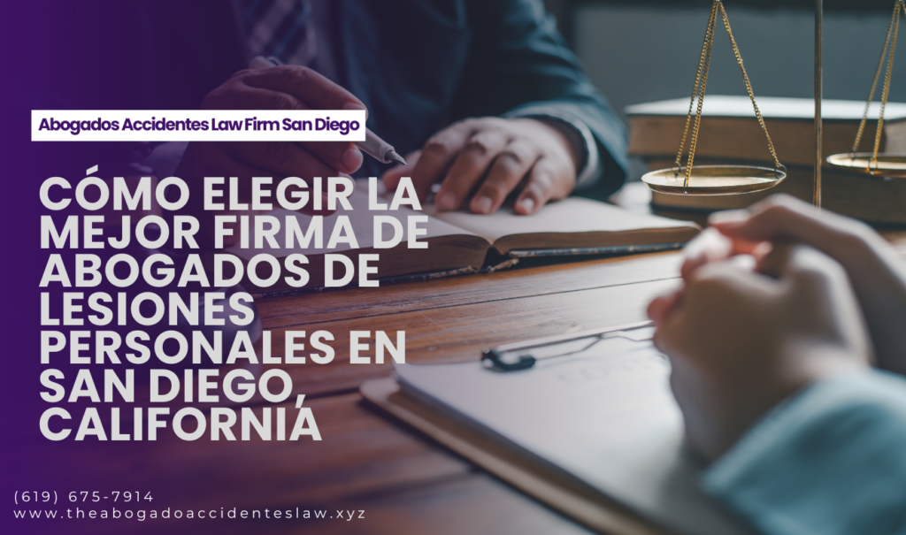 mejores firmas de abogado de lesiones personales San Diego
