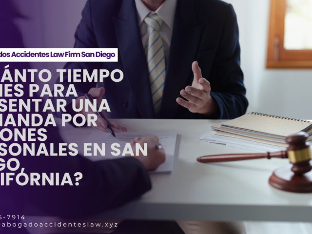 ¿Cuánto tiempo tienes para presentar una demanda por lesiones personales en San Diego, California?