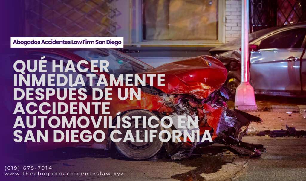qué hacer después de un accidente San Diego